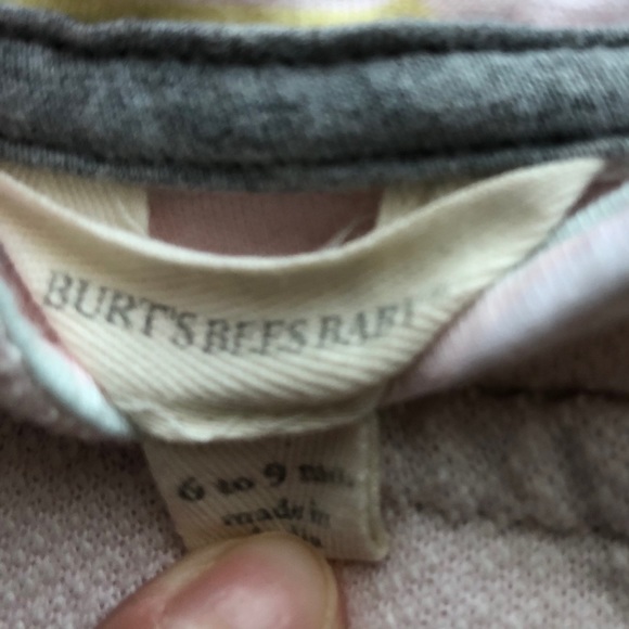 Burt’s Bees Baby Girl 3-Piece Set, 3-6 and 6-9 M - Picture 4 of 12